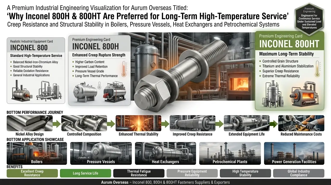 Inconel 800 800H 800HT Fasteners